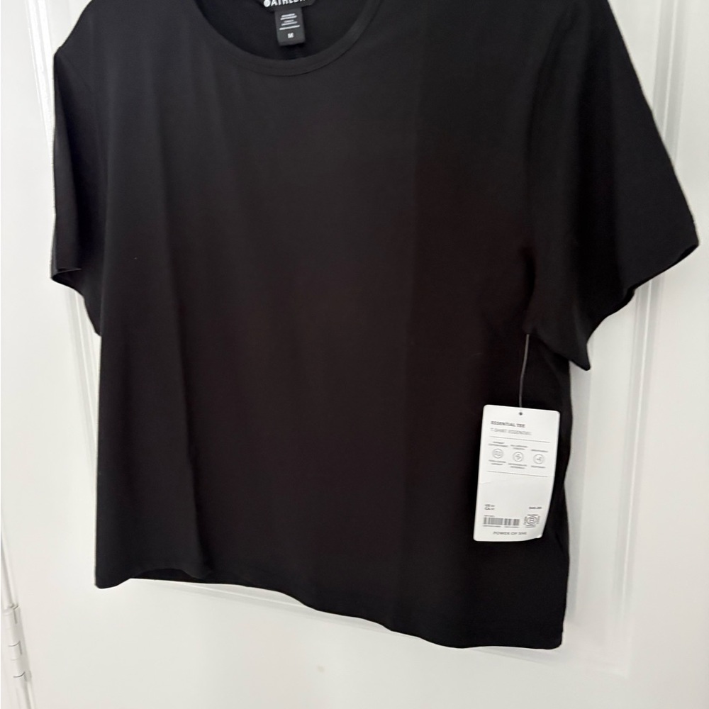Athleta Classic Black Short Sleeve Tee